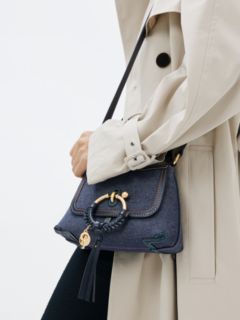 Joan Mini Denim Shoulder Bag in Blue - See By Chloe