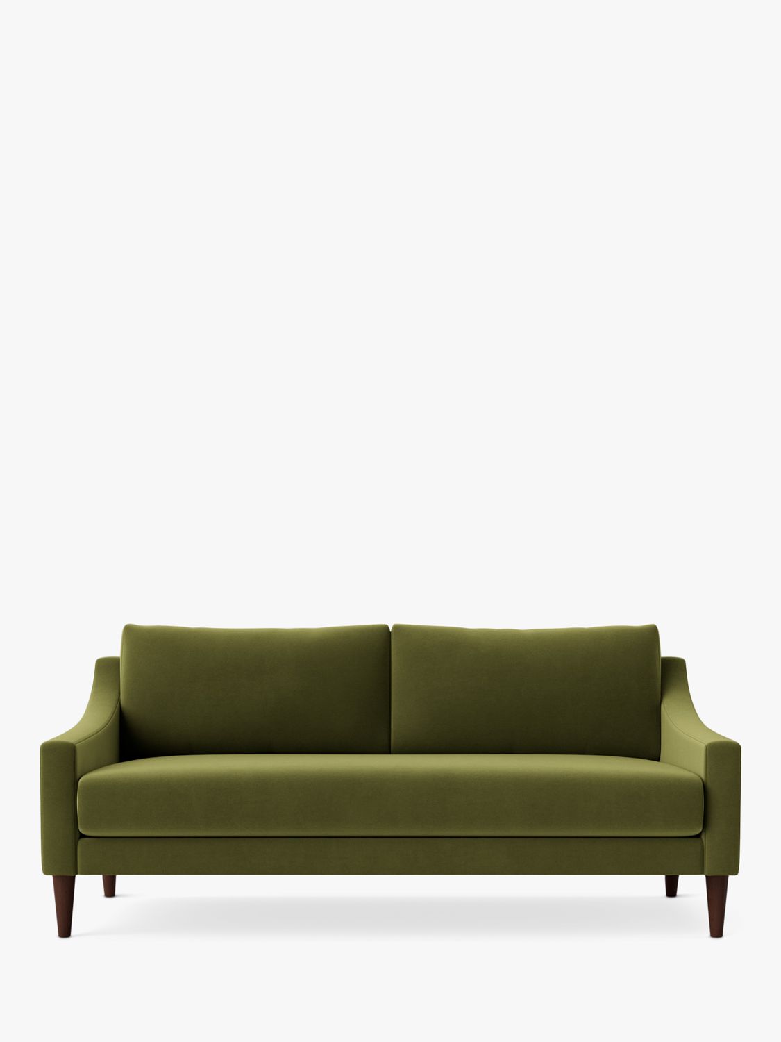 Turin Range, Swoon Turin Medium 2 Seater Sofa, Easy Velvet Fern