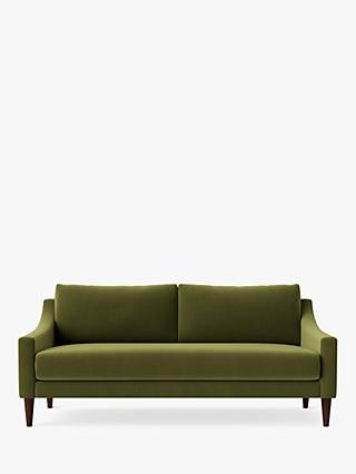 Turin Range, Swoon Turin Medium 2 Seater Sofa, Easy Velvet Fern