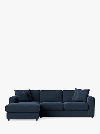 Althaea Range, Swoon Althaea Grand 4 Seater LHF Corner Sofa, Smart Wool Indigo