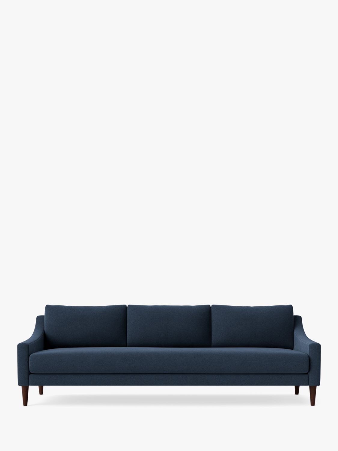 Turin Range, Swoon Turin Large 3 Seater Sofa, Smart Wool Indigo