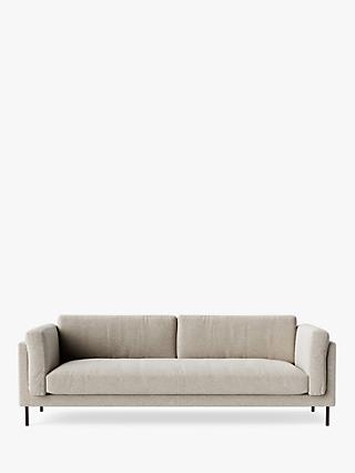 Munich Range, Swoon Munich Large 3 Seater Sofa, Metal Leg, House Weave Chalk