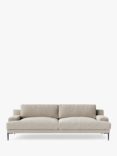 Swoon Almera Large 3 Seater Sofa, Metal Leg, House Weave Chalk