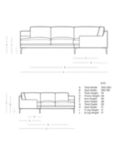 Swoon Almera 5 Seater Corner Sofa, Metal Leg