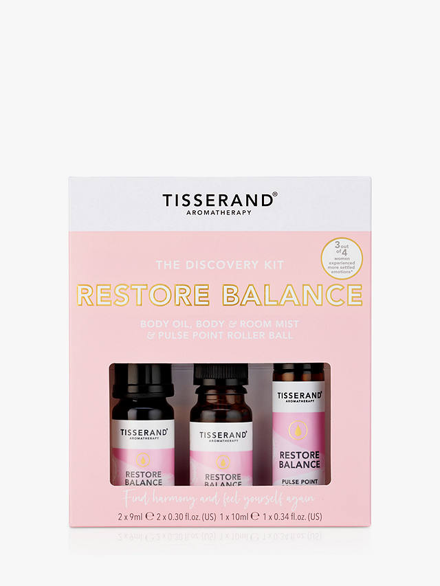 Tisserand Aromatherapy Restore Balance Discovery Kit Bodycare Gift Set 4