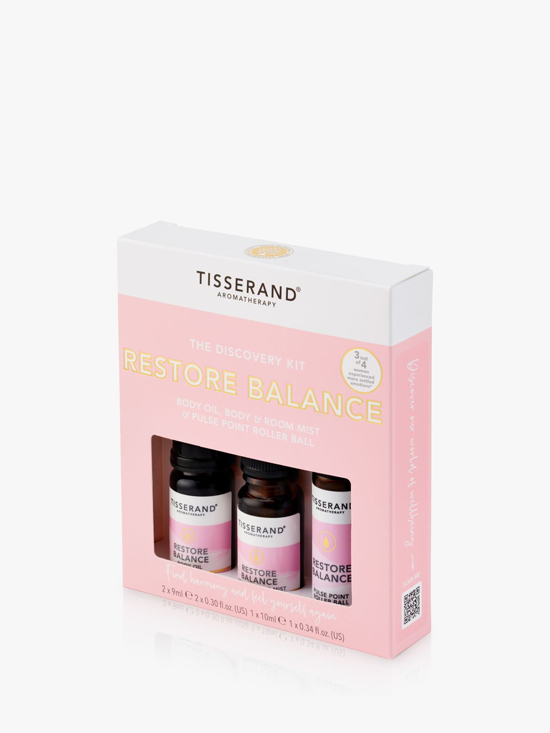 Tisserand Aromatherapy Restore Balance Discovery Kit Bodycare Gift Set 5