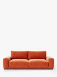 Swoon Denver Large 3 Seater Sofa,, Easy Velvet Burnt Orange