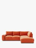 Swoon Denver Grand 4 Seater RHF Corner End Sofa, Easy Velvet Burnt Orange