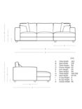 Swoon Althaea Grand 4 Seater RHF Corner Sofa, Easy Velvet Burnt Orange