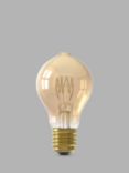 Calex 3.8W ES LED Curly Filament Dimmable A60 Bulb, Gold