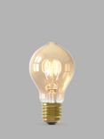 Calex 3.8W ES LED Curly Filament Dimmable A60 Bulb, Gold