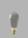 Calex 4W LED Curly Filament Dimmable ST64 Bulb, Titanium