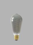 Calex 4W ES LED Curly Filament Dimmable Bulb, Titanium