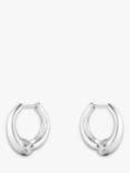 Georg Jensen Organic Link Hoop Earrings, Silver
