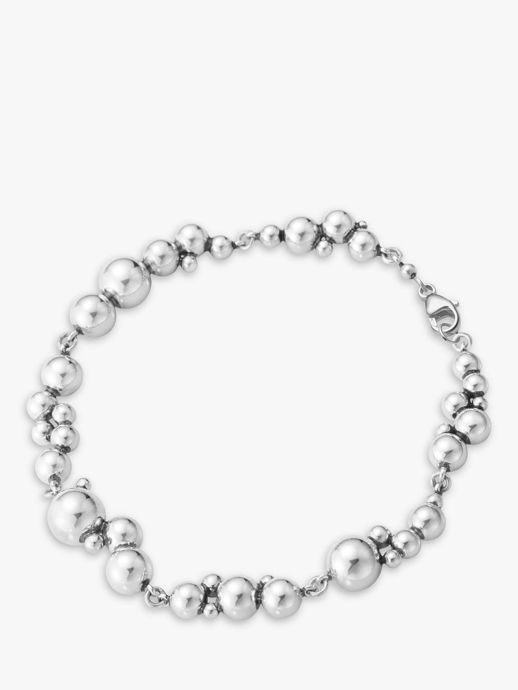Buy Georg Jensen Moonlight Grapes Beaded Bracelet, Silver Online at johnlewis.com