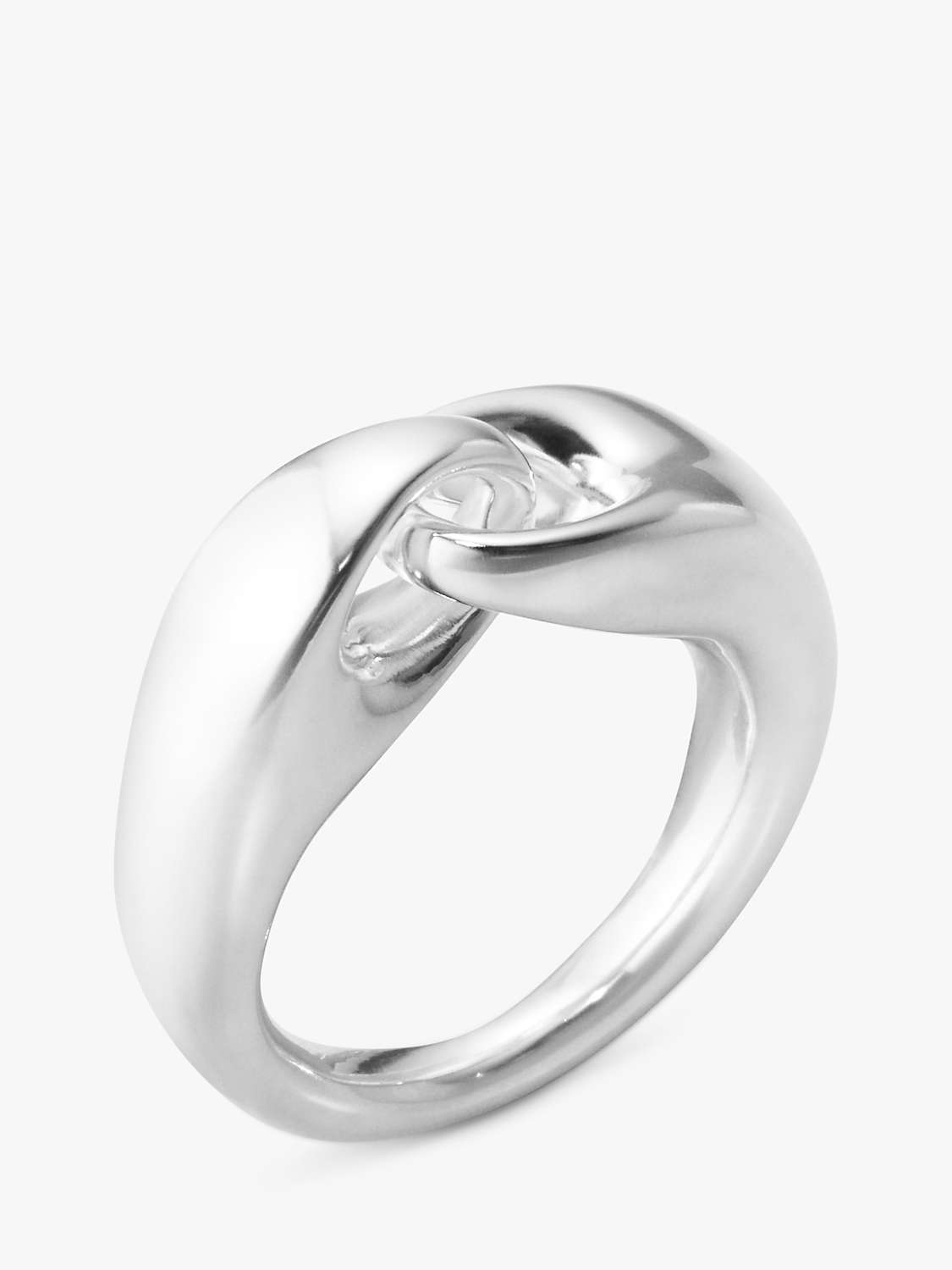Buy Georg Jensen Wrap Link Ring, Silver Online at johnlewis.com
