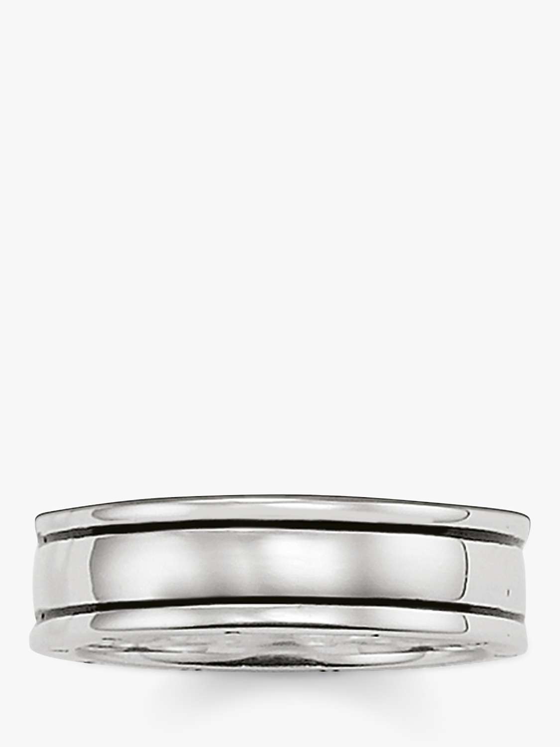 Buy THOMAS SABO Blackened Sterling Silver Band Ring, Silver Online at johnlewis.com