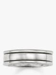 THOMAS SABO Blackened Sterling Silver Band Ring, Silver