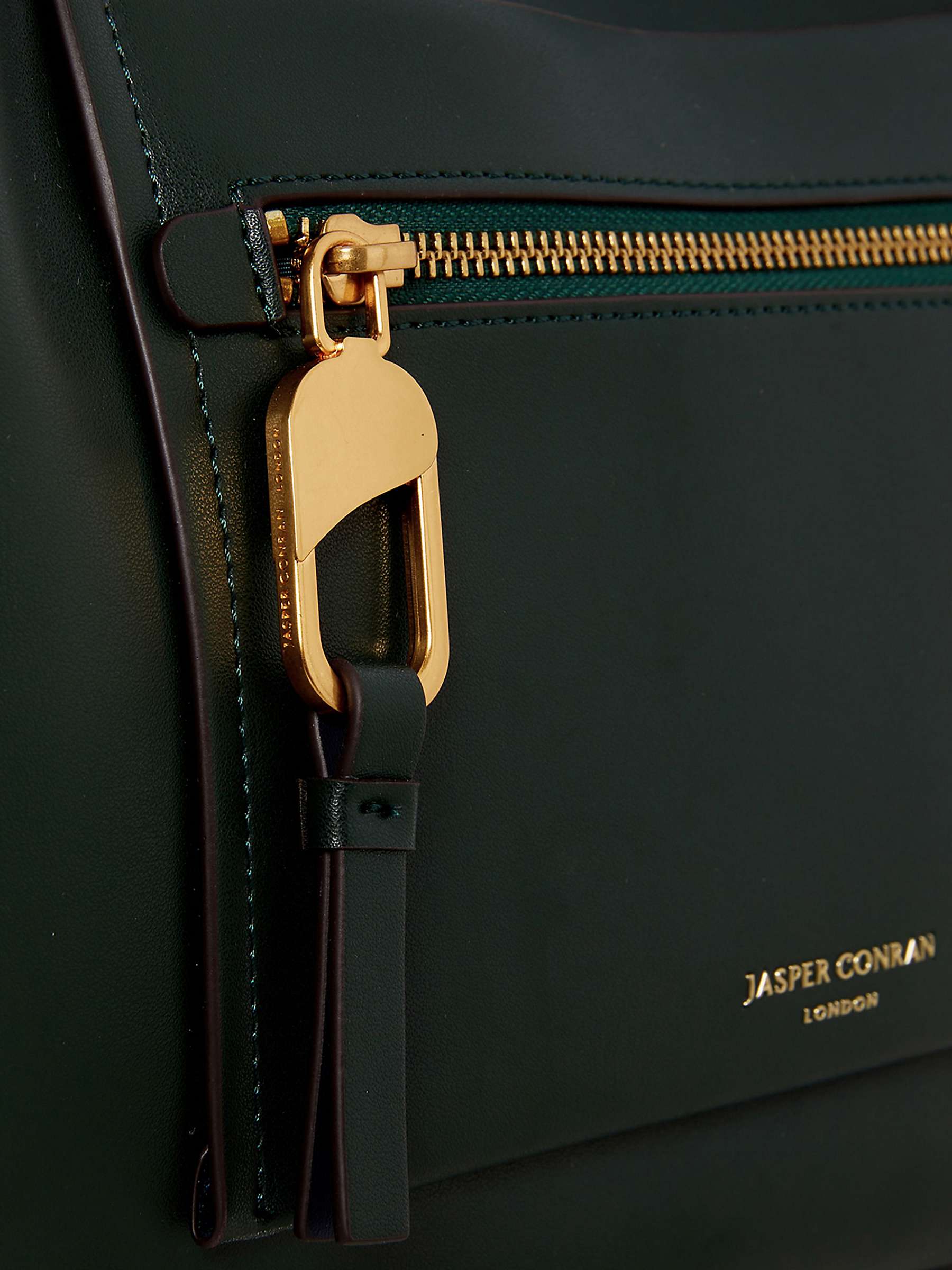 Buy Jasper Conran London Colette Hobo Bag, Dark Green Online at johnlewis.com