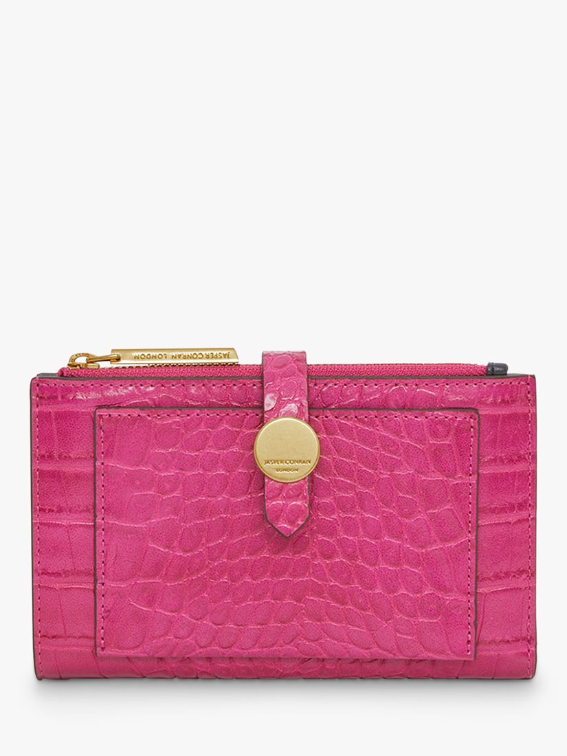 Jasper Conran Celeste Faux Leather Purse, Pink at John Lewis & Partners