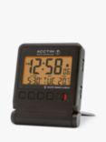 Acctim Radio Controlled Digital Travel Alarm Clock, Black