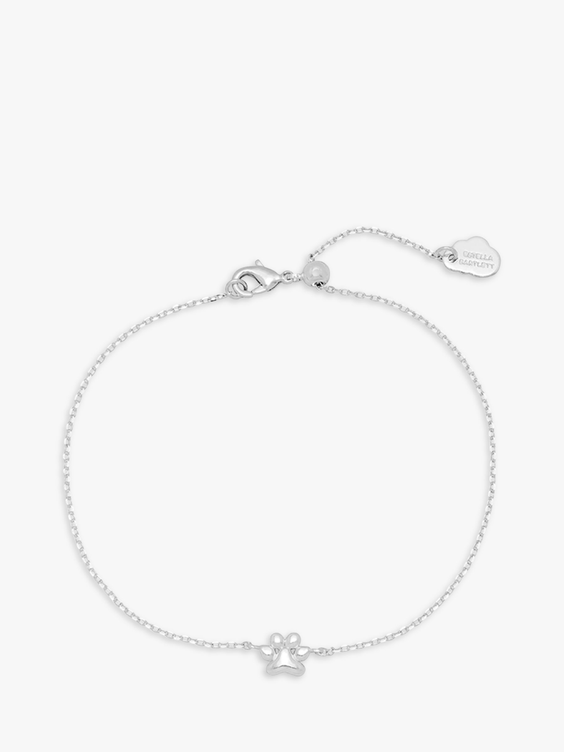 Estella Bartlett Paw Charm Bracelet, Silver