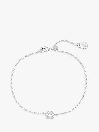 Estella Bartlett Paw Charm Bracelet, Silver