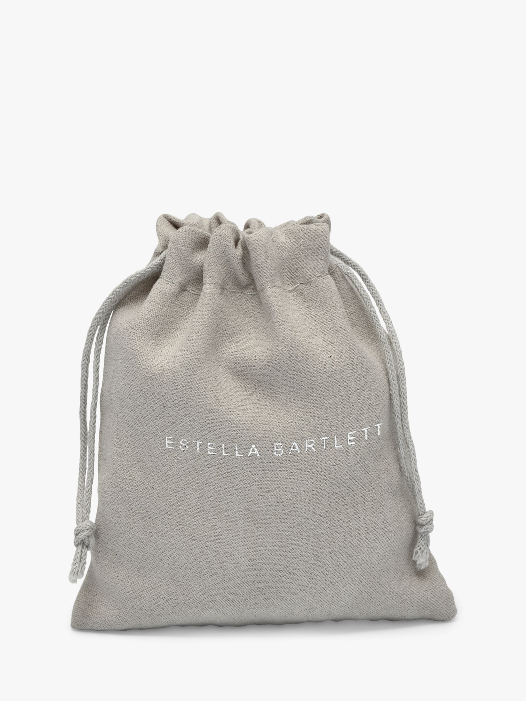Buy Estella Bartlett Drop Rectangle Hoop Earrings, Gold/Malachite Online at johnlewis.com