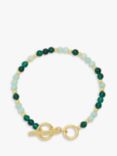 Estella Bartlett Beaded Gemstone T-Bar Bracelet