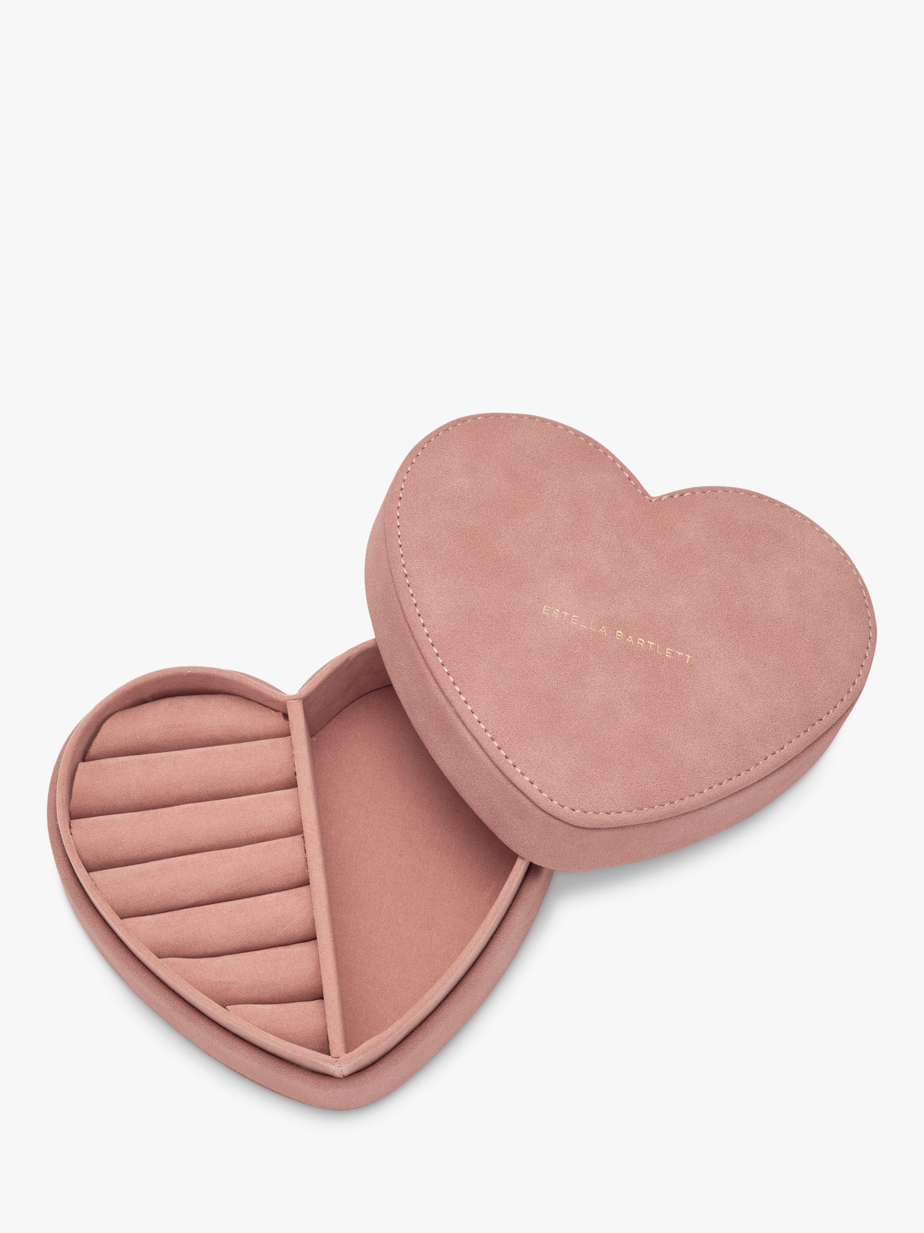 Estella Bartlett Heart Shape Jewellery Box, Pink