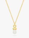 Estella Bartlett Wonderful Mum Pearl Drop Pendant Necklace, Gold