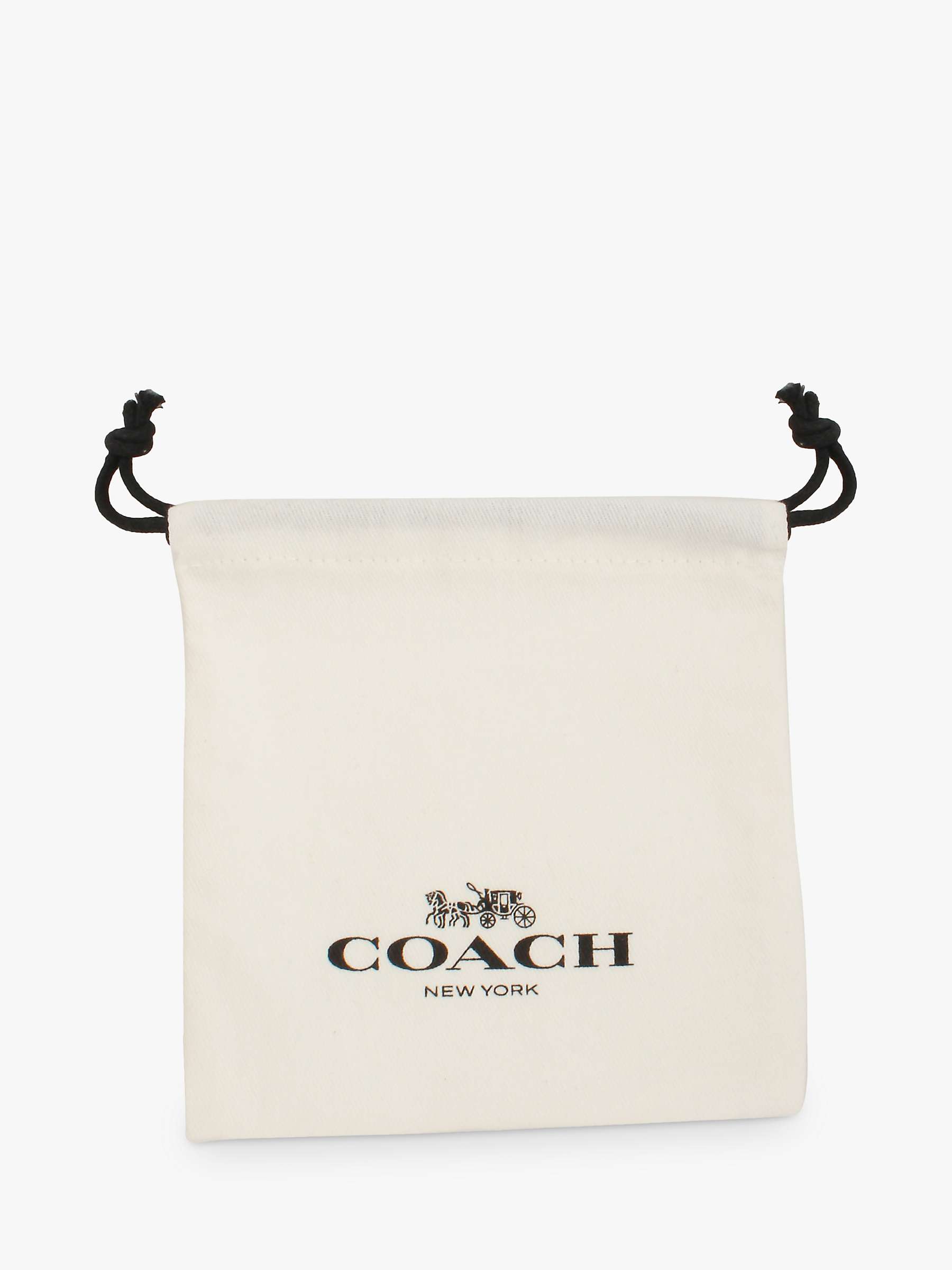 Buy Coach Logo Tag Engraved Signature C Pendant Necklace Online at johnlewis.com