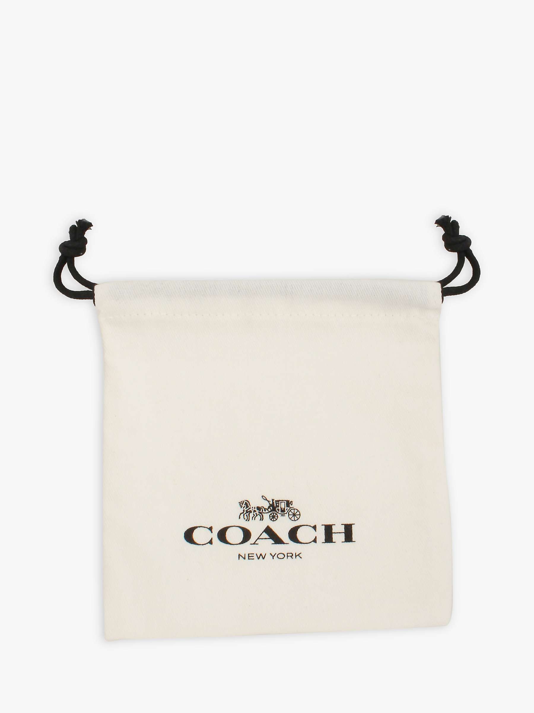 Buy Coach Signature C Pendant Necklace, Gold Online at johnlewis.com