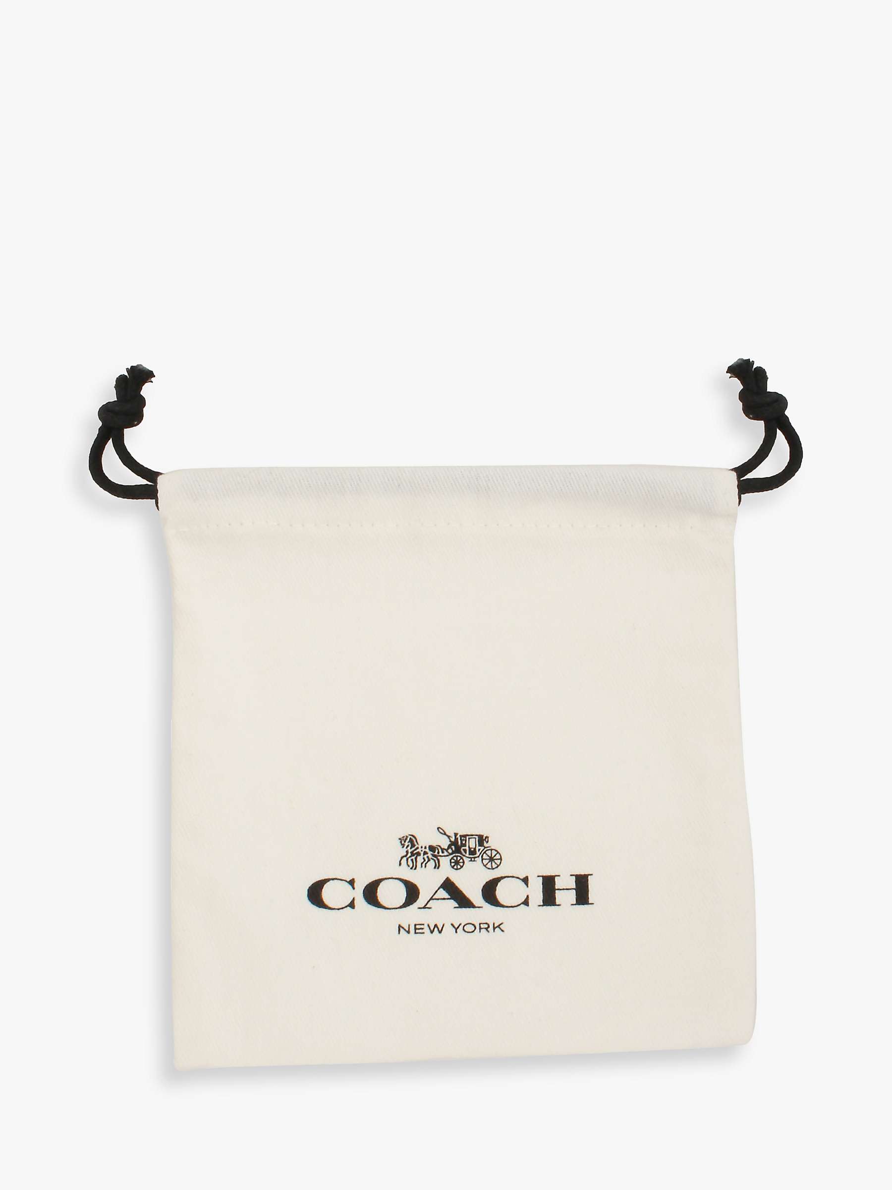 Buy Coach Crystal Heart Logo Stud Earrings, Gold/Clear Online at johnlewis.com