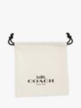 Coach Signature C & Pave Crystal Heart Stud Earrings