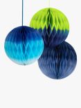 Talking Tables Ombre Tissue Paper Honeycomb Ball Decorations, Pack of 3