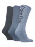 Calvin Klein Toe Seam Logo Socks, One Size, Pack of 3