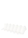 Calvin Klein Logo Ankle Socks, One Size, Pack of 6, 002 White