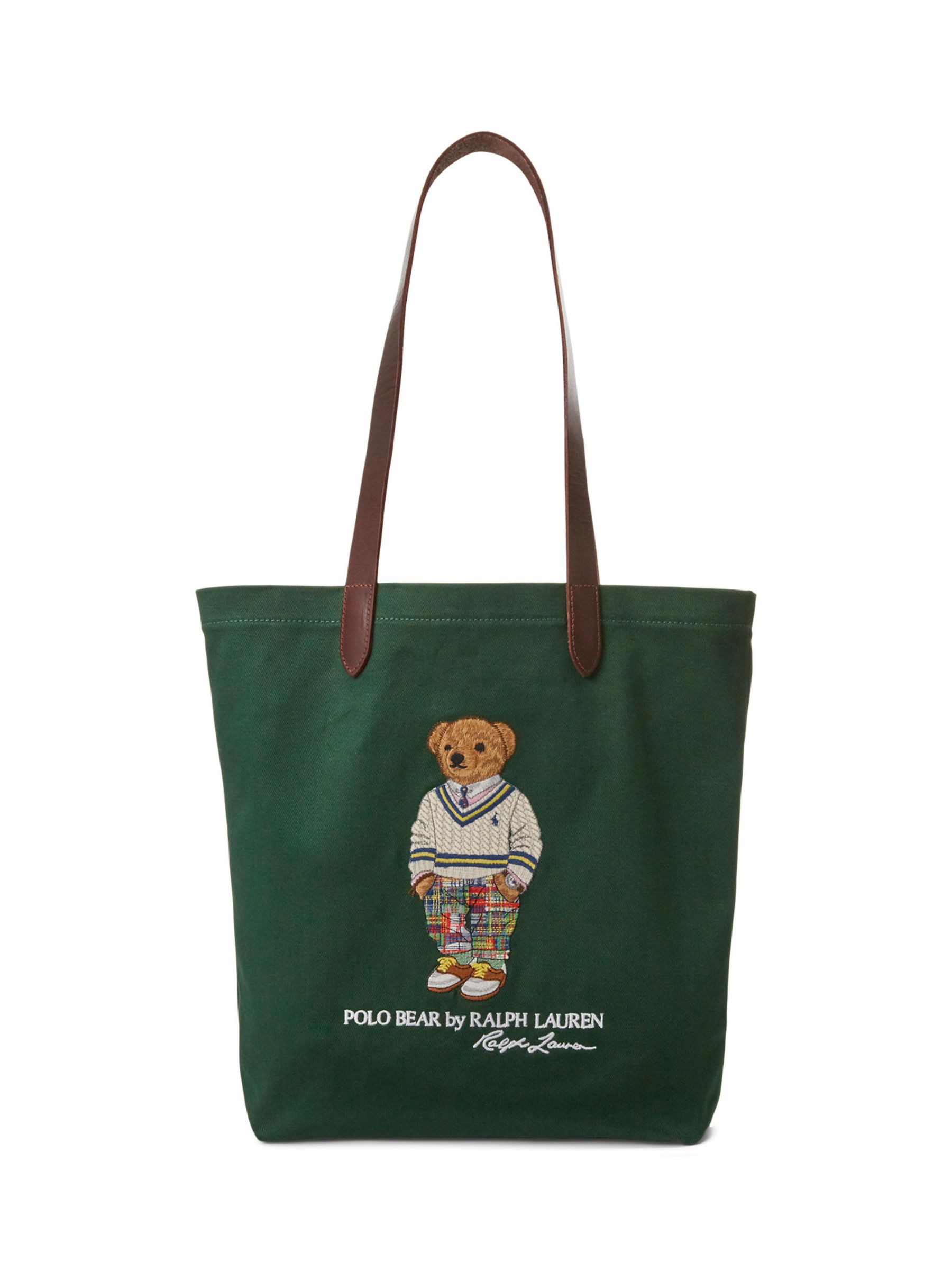 Polo Ralph Lauren Polo Bear Tote Bag, New Forest at John Lewis & Partners