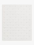 John Lewis Cotton Star Quilted Cotbed Bedspread, 3 Tog, White