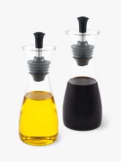 Cole & Mason Oil & Vinegar Classic Pourers, Set of 2, Clear