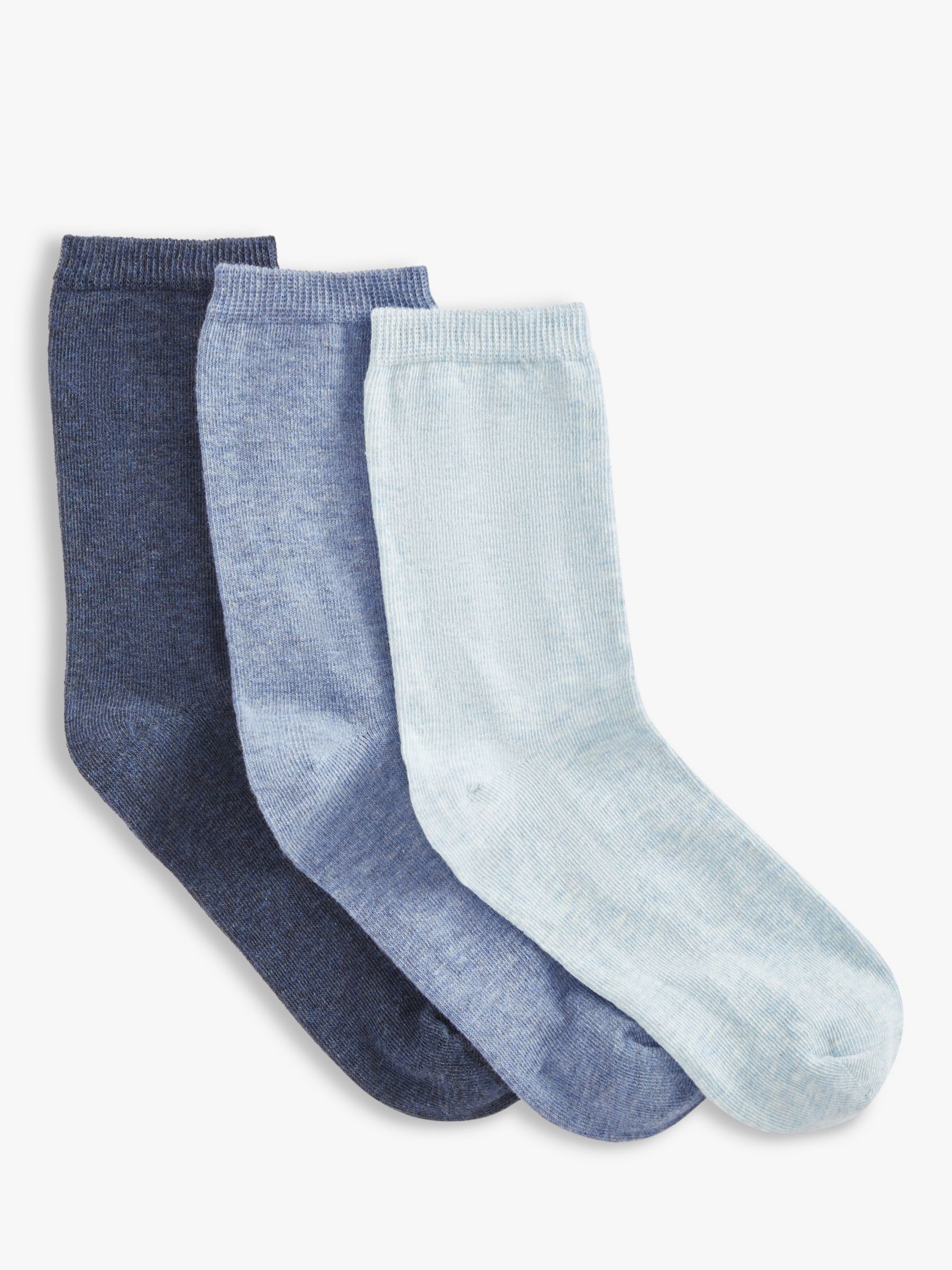 Buy John Lewis Organic Cotton Mix Ankle Socks, Pack of 3 Online at johnlewis.com