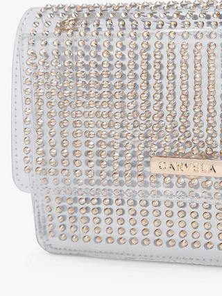 Carvela Shimmer Transparent Chain Strap Clutch
