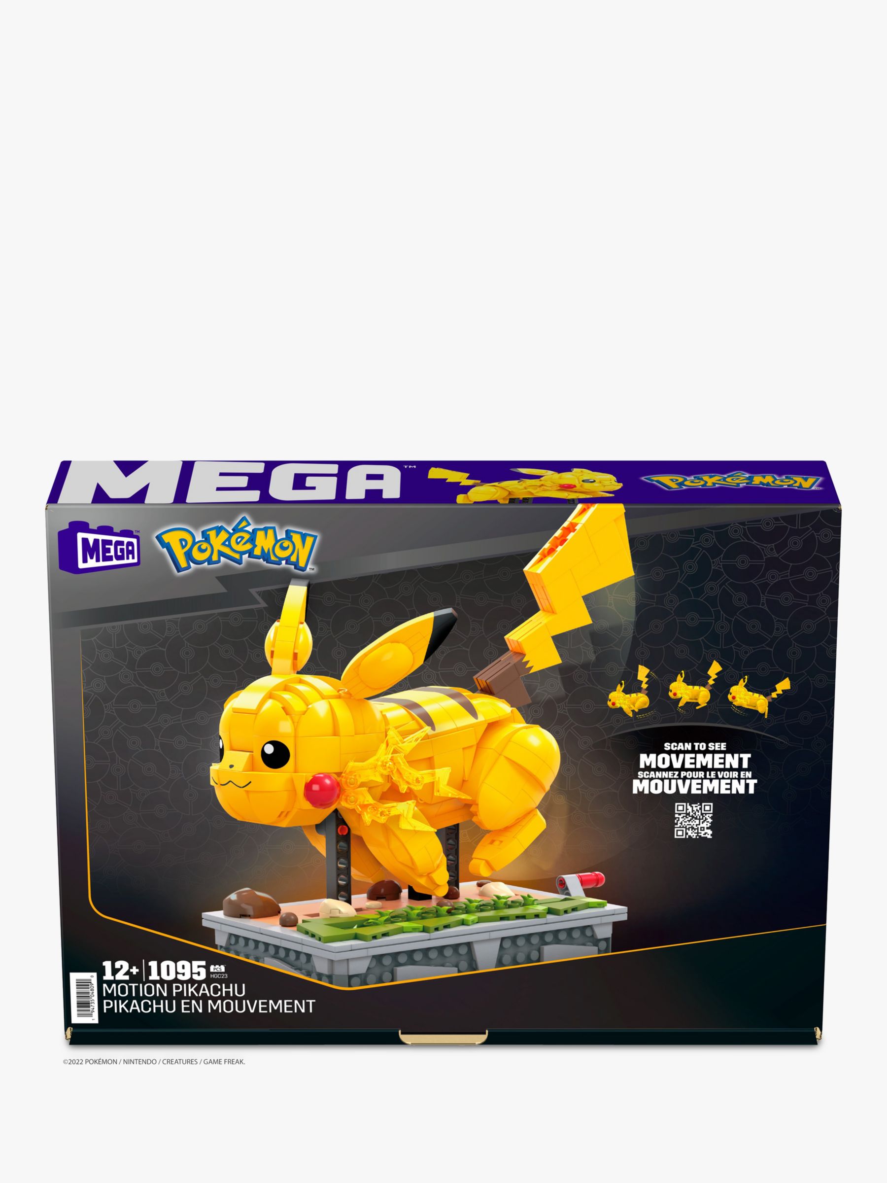 MEGA Pokemon Motion Pikachu Mechanized Toy Building Set, 1092 Bricks and  Pieces (HGC23) for sale online