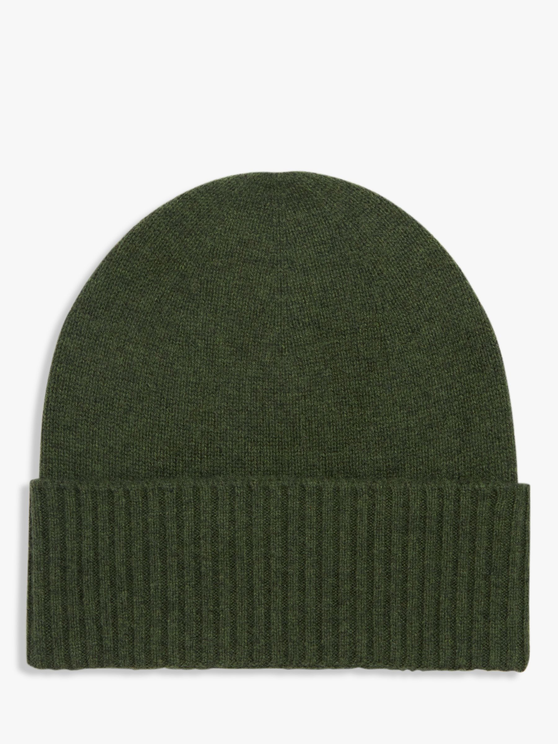 John Lewis Cashmere Beanie Hat, Khaki