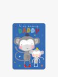 Laura Darrington Design Monkeys Amazing Daddy Birthday Card