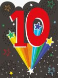 Laura Darrington Design Stars 10th Birthday Card