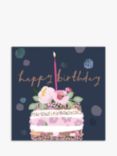 Woodmansterne Flower Topped Cake Birthday Card
