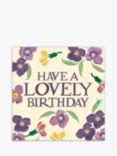 Woodmansterne Purple Flowers Birthday Card