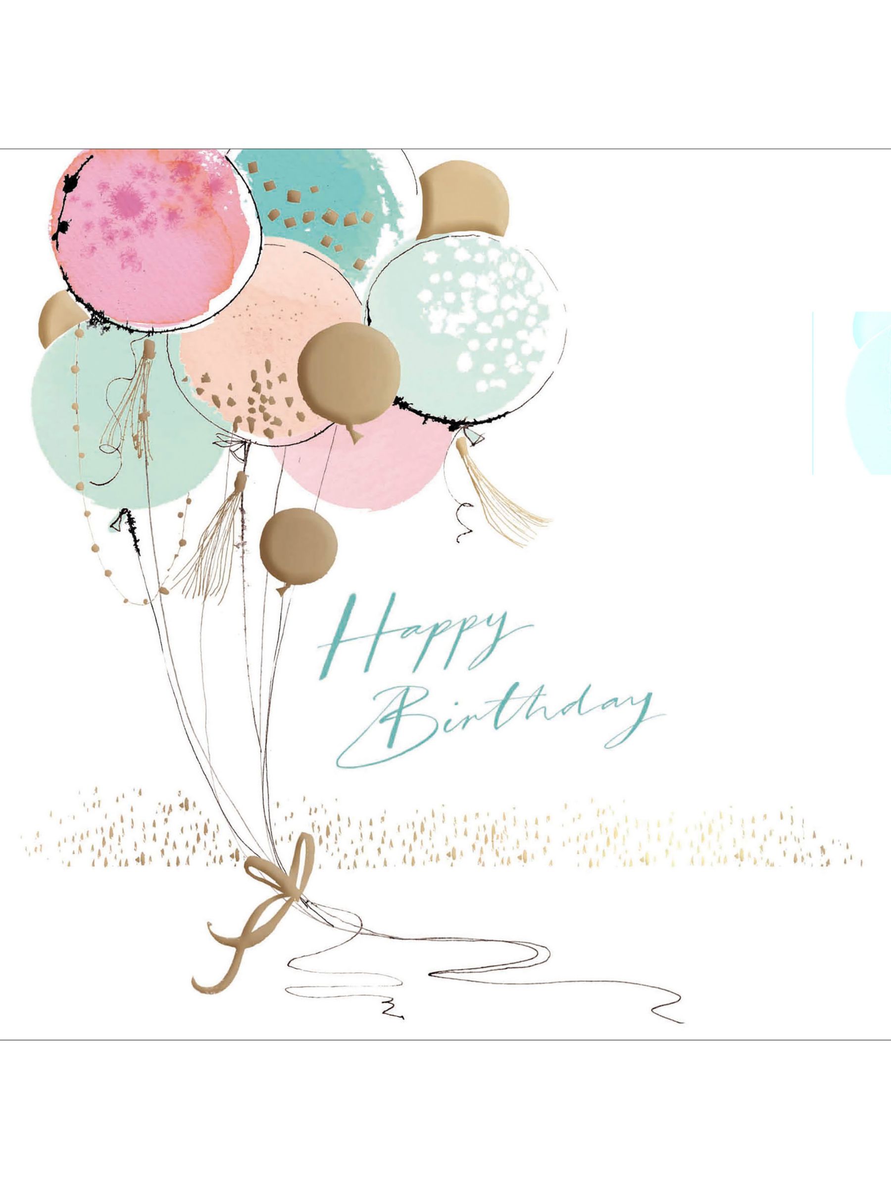Woodmansterne Bunch of Balloons Birthday Card